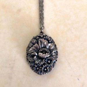 Vintage pewter locket